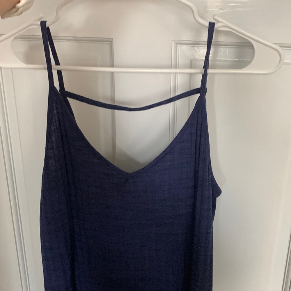 Navy blue Olive and Oak strappy mid sundress size S